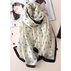 Khăn Choàng Cổ Lụa Hàng Châu Thời Trang- KLHC7505 (90 x 180cm)