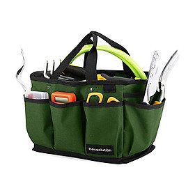Túi công cụ làm vườn, túi lưu trữ cho các dụng cụ làm vườn công suất lớn với túi và dây đeo có thể điều chỉnh