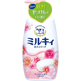 Sữa tắm hương hoa hồng milky  body soap COW