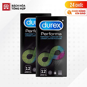 Hộp 12 cái Bao cao su Durex Performa - Kéo dài thời gian