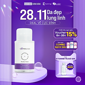 Nước tẩy trang giúp loại bỏ các lớp trang điểm, bụi bẩn, hỗ trợ làm sạch bã nhờn, mụn đầu đen The Gentinol 0221 200ml