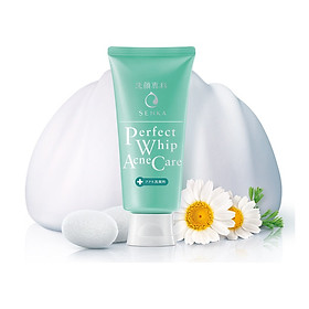 Sữa rửa mặt hỗ trợ trị mụn Senka Perfect Whip Acne Care 100g