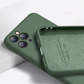 Ốp Lưng Silicone Dẻo Lót Nhung Nỉ Chống Sốc Dành Cho Các Dòng Điện Thoại iPhone 11 Pro Max ( Hạn Chế Bám Vân Tay, Bảo Vệ Camera )
