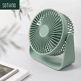 Xiaomi Sothing Desktop Fan Portable USB Fan Mini Aroma Diffuser 360 Degrees Wind Direction Ultra Quiet Summer Cooler Micro USB-GREEN