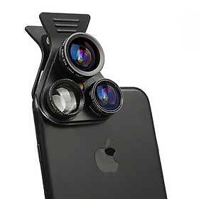 Fun Universal Extended Polarization Wide-angle Lens Macro External Camera 5 in 1 Mobile Phone Fisheye Lens