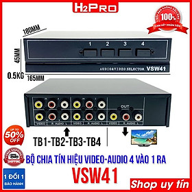 Mua Bộ chia tín hiệu av 4 vào-1 ra VSW41 H2Pro  bộ chia tín hiệu audio và video cao cấp