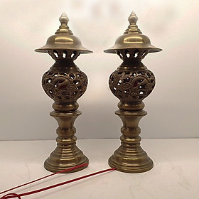 Mua Đôi Đèn bằng đồng Rồng  Phượng