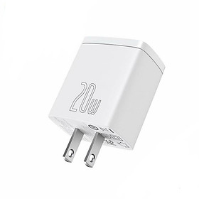 Cốc sạc siêu nhỏ gọn 20W Baseus Compact Quick Charger (USB + Type C, công suất 20W) - Hàng Chính Hãng 