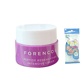Kem dưỡng chống lão hoá ban đêm Forencos Peptide Redensifying Intensive Cream MINISIZE 10ml + Tặng Kèm 1 túi Lưới rửa mặt tạo bọt