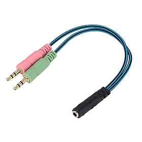 3.5mm 1 Female To 2 Male Stereo Audio Y Splitter Cable Extension