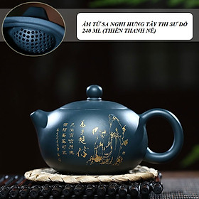 Mua Ấm Tử Sa Nghi Hưng Tây Thi Sư Đồ 240 ml (Thiên Thanh Nê  Lọc tổ ong)