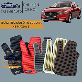 Thảm Trải Sàn, Lót Sàn Ô Tô Cao Su Eudora CloudFoam Thiết Kế Theo Xe Dành Cho Xe MAZDA 6, Chống Nước, Không Mùi, Ngăn Bụi Bẩn, Dễ Vệ Sinh - Hàng Chính Hãng