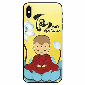 Ốp lưng in cho Iphone Xs Max Mẫu Tâm Chú Tiểu