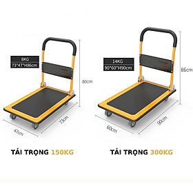 Mua Xe đẩy hàng hóa T150 (tải trọng 150kg  tay cầm gấp gọn)