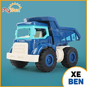 Bộ xe ô tô công trình đồ chơi cho bé - xe cần cẩu, xe ben chở cát, ô tô máy múc, xe bồn trộn bê tông