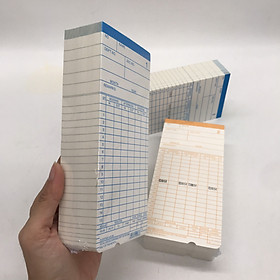 BỘ 5 XẤP THẺ GIẤY CHẤM CÔNG 