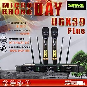 Micro không dây SHURE - Chất Âm Hay - Sóng Xa 150m - Hàng Nhập Khẩu