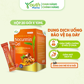 Dung Dịch Nocurmin Gel Youth Pharma Hỗ Trợ Giảm Triệu Chứng Viêm Loét Dạ Dày - Tá Tràng. Hộp 20 Gói (10ml/Gói)