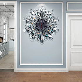 Mua Đồng hồ treo tường họa tiết hoa cao cấp