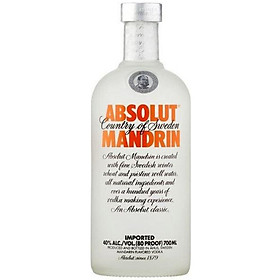 Rượu Vodka Absolut Vị Quýt 700ml 40% - Không Kèm Hộp