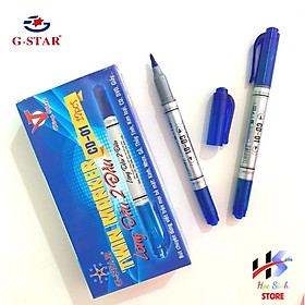 Hộp 12 cây bút lông dầu 2 đầu Gstar CD-01 Vâng thiên  viết được trên nhiều bề mặt