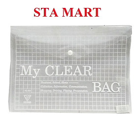 Sỉ - Bìa đựng tài liệu A4 My Clear bag trong suốt / Túi My Clear loại dày - Túi đựng tài liệu giấy A4