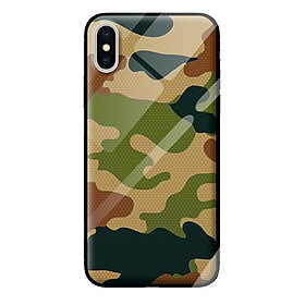 Ốp kính cường lực cho iPhone XS MAX camo 4 - Hàng chính hãng