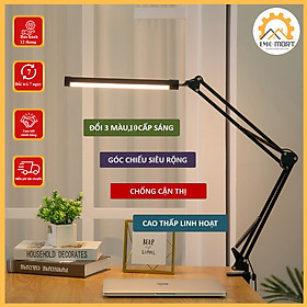 Mua Đèn Học Kẹp Bàn Cánh  Tay Dài-Đèn bàn học  bàn làm việc cánh tay dài tiện dụng  bóng đèn tiết kiệm điện