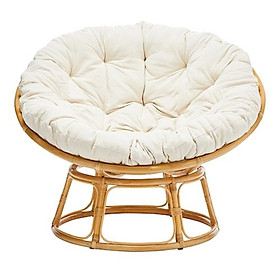 Ghế lười Tundo papasan mây thật cao cấp kèm nệm