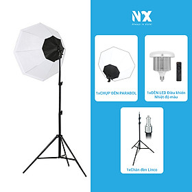 Mua Bộ đèn studio điều chỉnh ánh sáng và nhiệt độ màu chụp ảnh  quay phim  Livestream chuyên nghiệp PARABOL - Softbox
