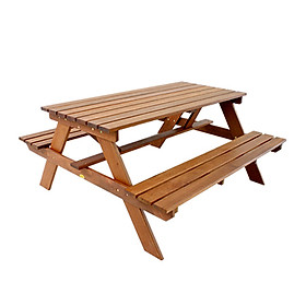 Bộ Bàn Ghế Pasir Bajak IBIE NT3012 (150 x 150 x 72 cm) - Nâu