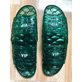 Dép đi trong nhà Linh Chi Bedding đi trong nhà văn phòng nhà tắm trống trơn trượt - Xanh lá