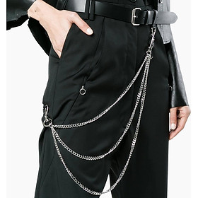 Chuỗi kim loại 3 tầng phối phong cách hip hop cực cool