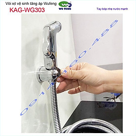 Mua Vòi xịt vệ sinh KAG-WG303 Chrome  Vòi nhấn rửa nhà tắm tia nước thẳng xịt mạnh sử dụng siêu bền