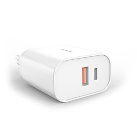 Củ Sạc Nhanh 5V-3A 18W Quick Charge 3.0 Tích Hợp Cổng Sạc Nhanh Type C - Hàng Chính Hãng