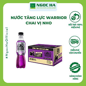 Thùng Nước tăng lực Warrior nho chai 330 ml