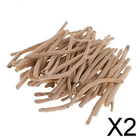 2x125g Natural Driftwood Branches DIY Rustic Wood Craft Decorations 105-200mm