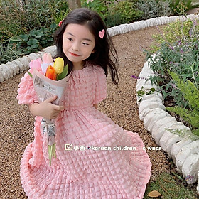 Đầm Công Chúa Phong Cách Hàn Quốc Cho Bé Gái