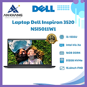 Mua Laptop Dell Inspiron 15 3520 N5I5011W1 (Intel Core i5-1235U | 16GB | 512GB | Intel Iris Xe | 15.6 inch FHD | Win 11 | Office | Đen) - Hàng Chính Hãng - Bảo Hành 12 Tháng