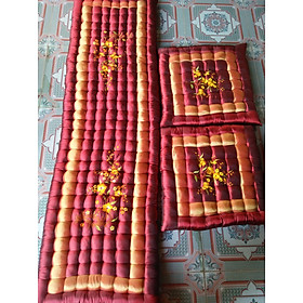 Mua Bộ đệm ngồi ghế gỗ thảm trải ghế sofa 1m70x50x5 cm và 2 ngắn 50x50x5 cm