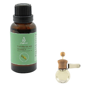 Combo Tinh dầu Sả Java JULYHOUSE thơm phòng30ml +Tặng kèm Vỏ khuếch tán.
