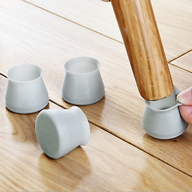 [Chọn màu] Bộ 20 miếng bọc chân ghế tròn, chân bàn bằng silicon dày, bọc chân bàn chống trượt, chống xước cho sàn gỗ GD365-BCGheTron-20
