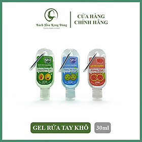 Gel Rửa Tay Khô Mini Diệt Khuẩn SPCa 30ml (Tặng Kèm Móc Khóa) Nước Rửa Tay Khô Dạng Gel Làm Sạch Dưỡng Ẩm Bảo Vệ Da