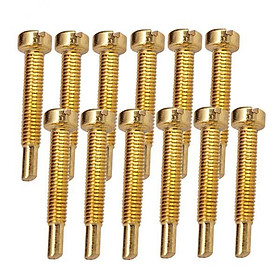 4X Pickup Humbucker Mounting Screws for Electric Guitar Golden 24mm Pack of 12