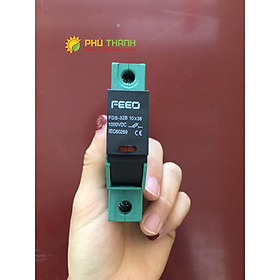 Mua Cầu chì DC 1000V 16A 32A FEEO gắn thanh rail  có đèn báo - Hàng Chính hãng