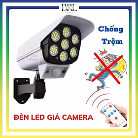 Đèn LED Giả Camera Có Remote - Có Tấm Sạc Năng Lượng Mặt Trời