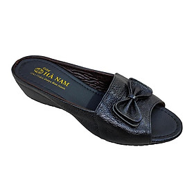 Dép Nữ Quai Ngang Đế Xuồng HÀ NAM Da Bò Thật Cao Cấp DNU2138