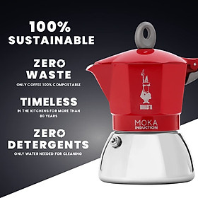 Mua Ấm Pha Cà Phê Bialetti Moka Pot Induction 4 Cốc  Bình Đun Cafe  Chất Liệu Thép Không Gỉ  Dùng Cho Mọi Loại Bếp  Nhập Đức  BH 12 Tháng  Hàng Chính Hãng