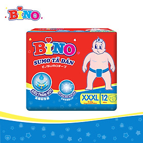 Tã dán Bino Sumo size XXXL12 công nghệ Nhật Bản lõi siêu thấm hút