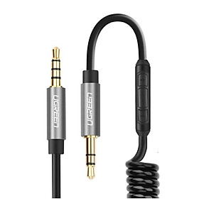 Mua Ugreen UG20705AV129TK 2M màu Đen Cáp âm thanh 2 đầu 3.5mm dương dây xoắn - HÀNG CHÍNH HÃNG